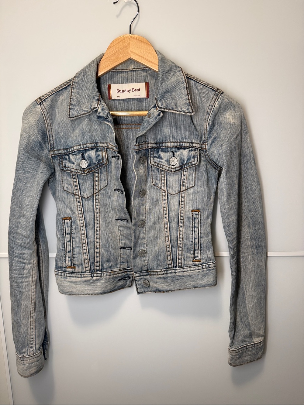 Sunday Best Faded Light Blue Denim Jacket